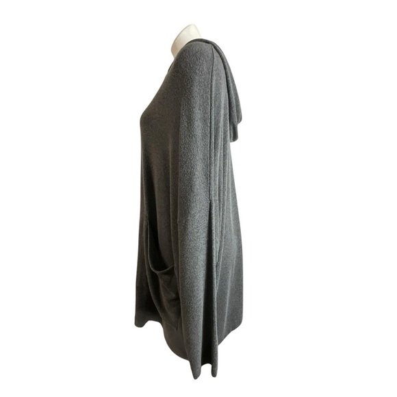 Young Fabulous and Broke Ottawa Oversized Women's Gray Hooded Sweater cardigan - Picture 9 of 13